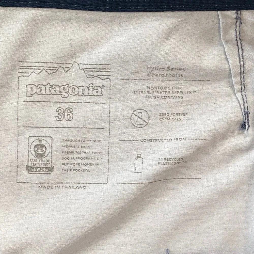 Patagonia Boardshorts Mens 36 Multicolor Hydro‎ Series Striped 86480 Summer